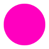 pink circle with white outline