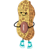 Funny rugby peanut
