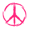Peace symbol pink peace freedom