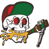 Beer drinking redneck skull