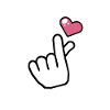 heart finger love koreaanse pop