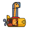 U-Boot Giraffe Lustig