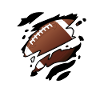 American football in the heart