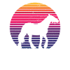 Irish Tinker - Cheval rétro style