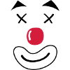 clown smile face