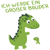 Children big brother dinosaurs
