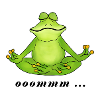 OM, meditation, frog
