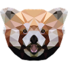 Red Panda Polygon Red Panda
