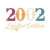 20ème anniversaire 20 ans cadeau millésime 2002