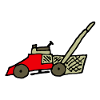 Lawn mower, cartoon