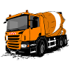Concrete mixer car - Concrete mixer truck