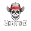 Line dance western skull