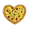 Pizza heart