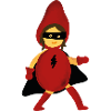 Superheroine red