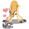 Gazelle and raccoon