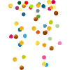 Confettis dorés partout