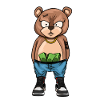 Teddy Bear Rick Gold Money
