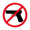 No Guns Sign