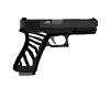 Pistol - Pistol - Gun - Zebra Grip