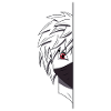 Manga Red Eye Halfface