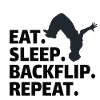 GYMNASTICS: eat,backflip,sleep,repeat