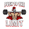 Weight bodybuilder saying motivation