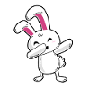 Dabbing bunny