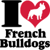 J'aime les bouledogues français ... / +