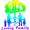 Lovely family rainbow