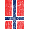 Croix Scandinave Norvège Drapeau Vintage