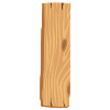 Wooden slats light brown edged