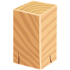 Bloc de bois fraisé