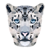 Snow leopard / polygon
