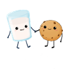 Biscuit and milk