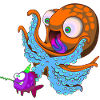 Octopus birthday fish