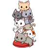 Cats anime kawaii neko