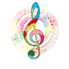 Music music lover treble clef