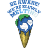 Icecream Melting Climate Change Poles