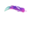 Plume violette au design moderne