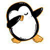 Dabbing penguin
