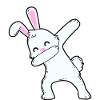 Dabbing bunny