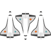 Three Space Shuttles