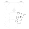 Koala mommy baby geometric