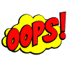 Cartoon Oops Comic Design
