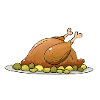 Cooked chicken