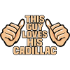 THIS GUY LOVES HIS CADILLAC