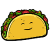 Cartoon taco