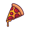delicious pizza piece