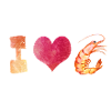 J'adore les crevettes
