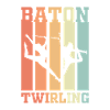 Baton Twirling Retro Gift